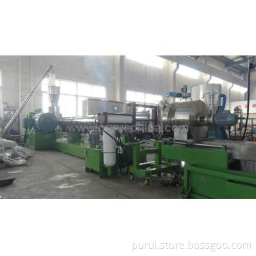 PE flakes single screw extrusion machine